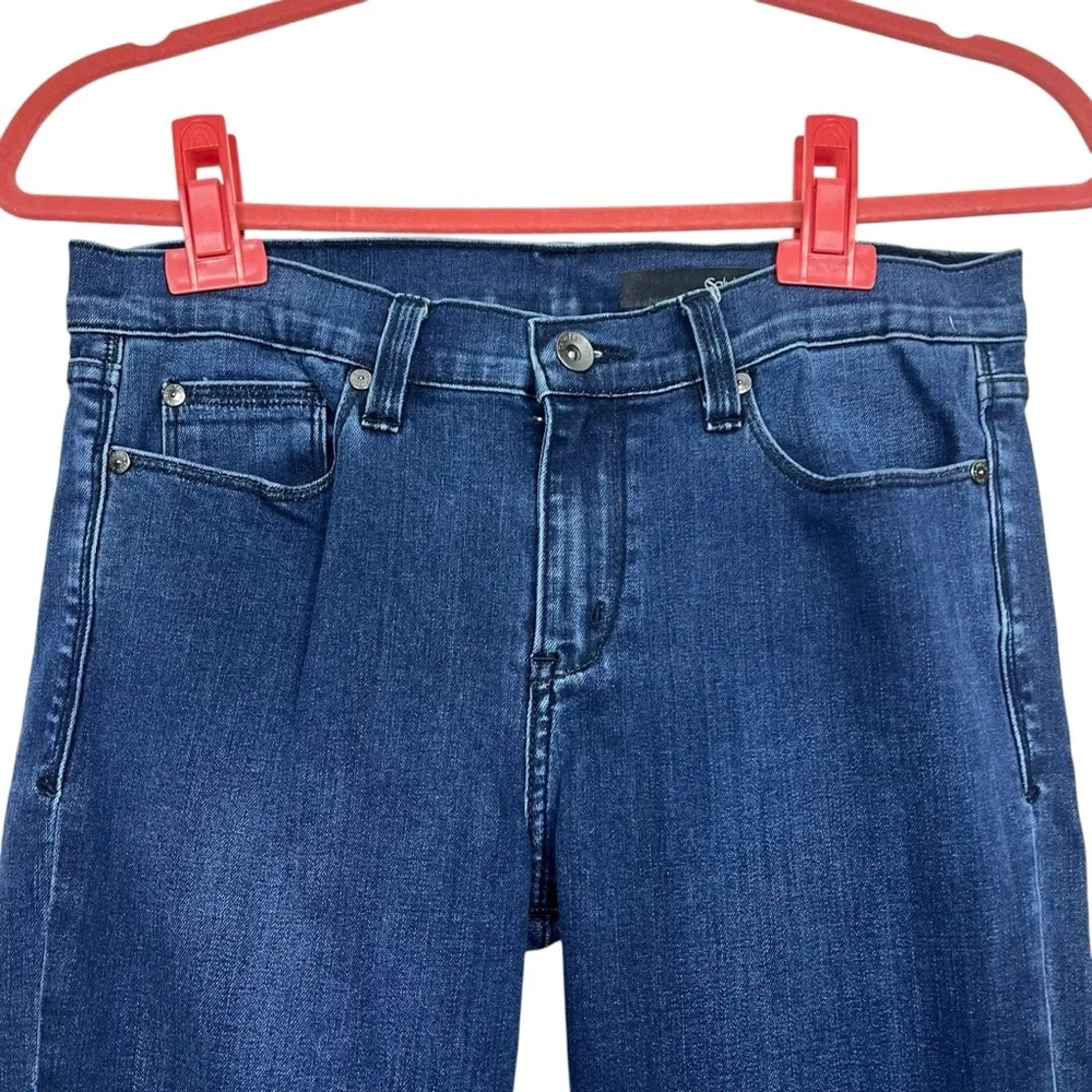 Calvin Klein Jeans Modern Boot Cut 29/8 Dark Wash Flared 5 Pockets Size 8 - Picture 2 of 12
